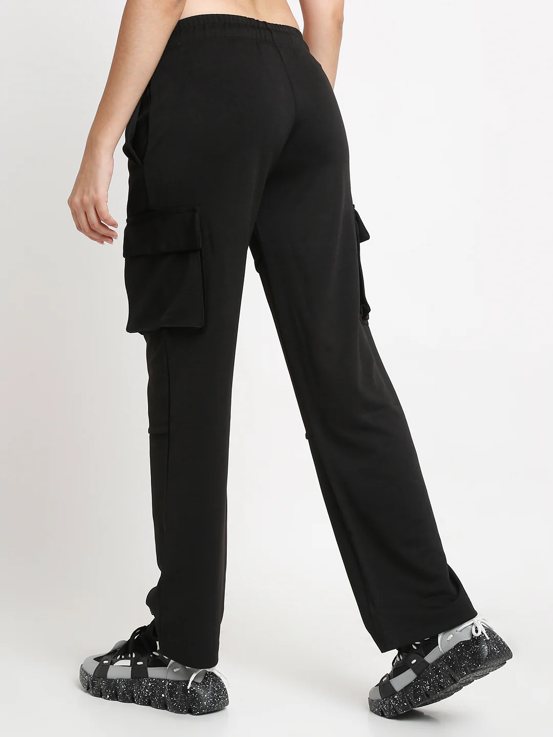 Black Utility Cargo Pants - Image 4
