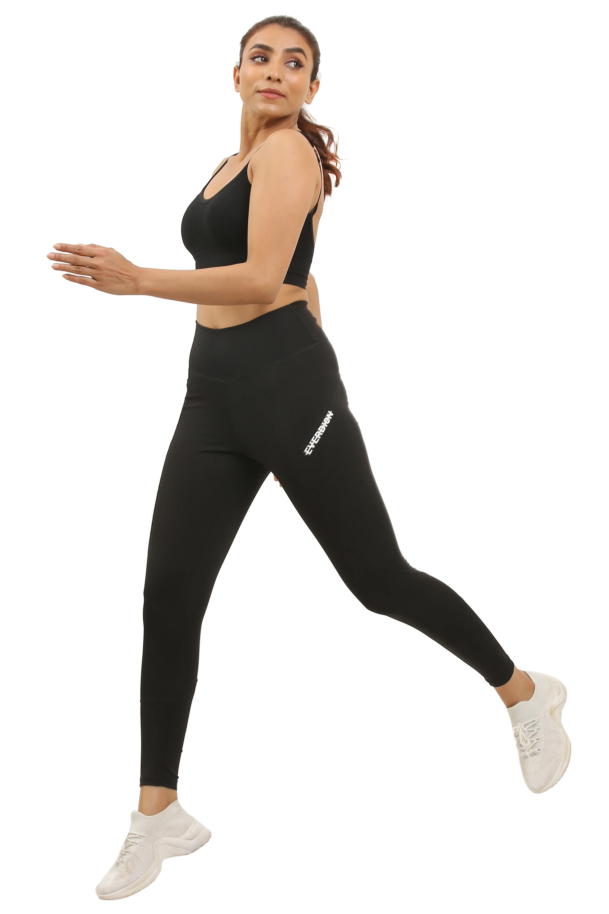Black High-Rise Gym Tights - Image 6