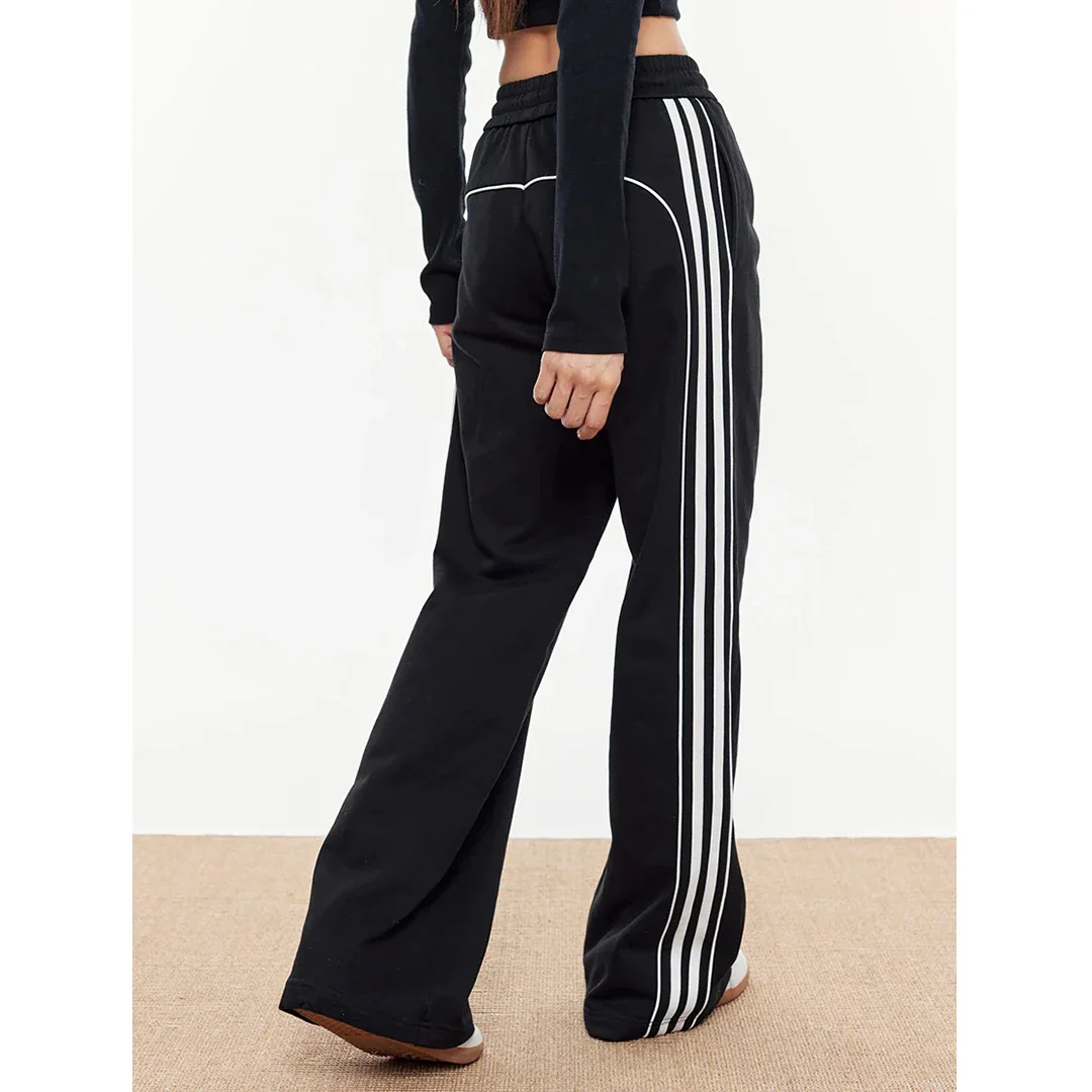 Cerise Stripe Trackpants - Image 4