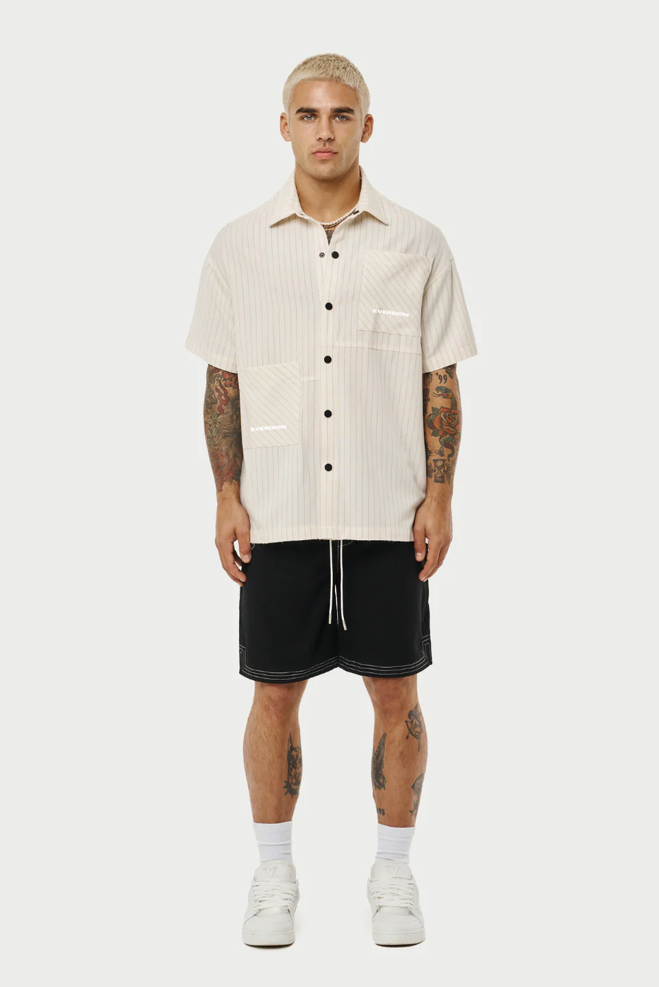 Contrast Stitch Woven Shorts - Image 8