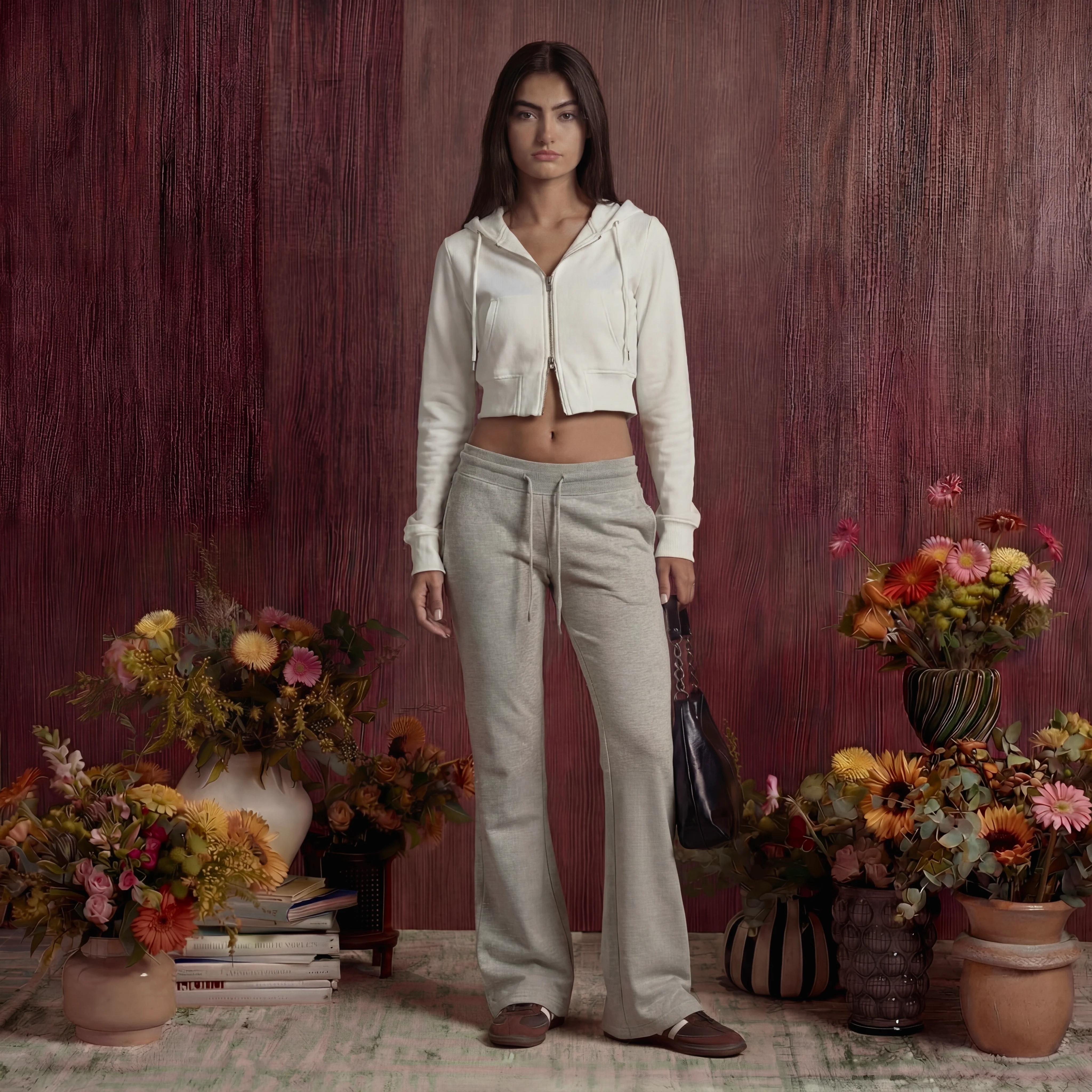 Low Rise Flared Sweatpants - Image 4