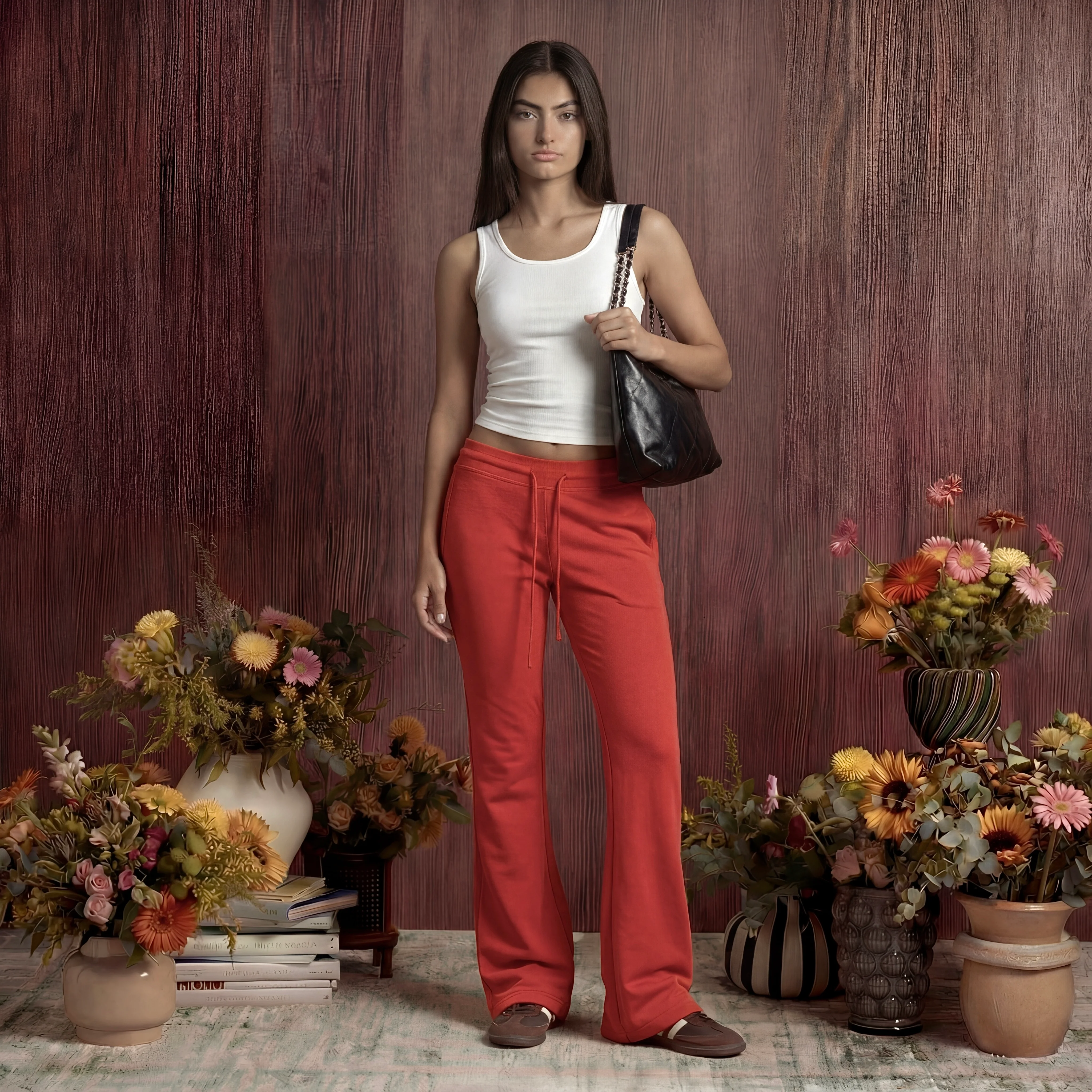 Low Rise Flared Sweatpants - Image 7