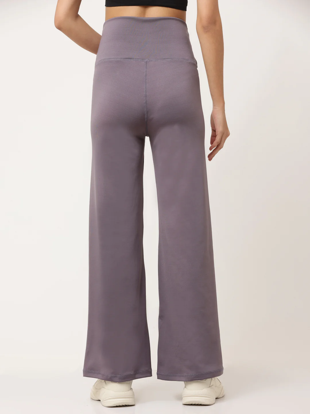 Lavender Flared High Rise Full Length Yoga Pants - Image 3