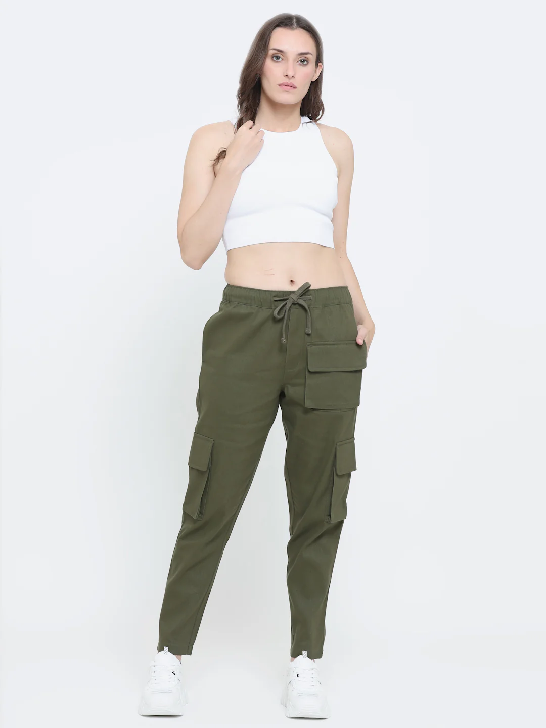 Olive Utility Cargo Pants