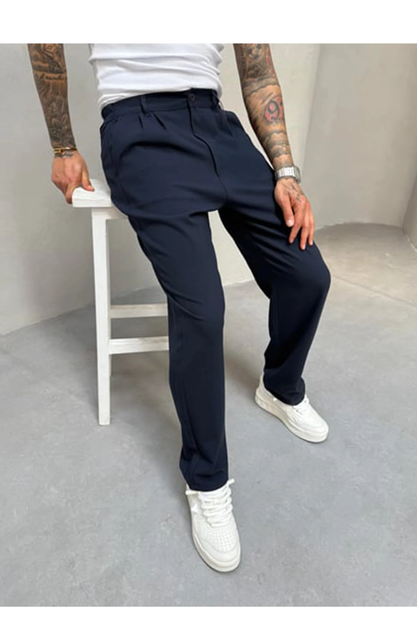 Pleated Office Pants - Image 10