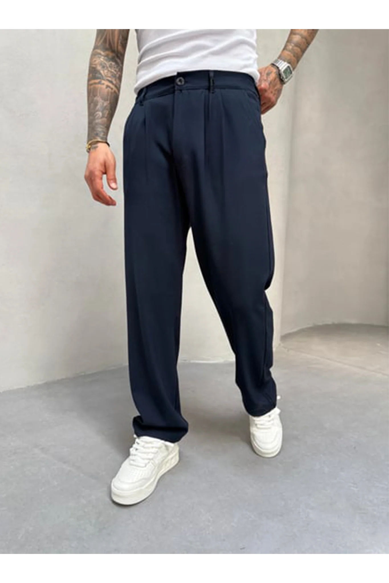 Pleated Office Pants - Image 11