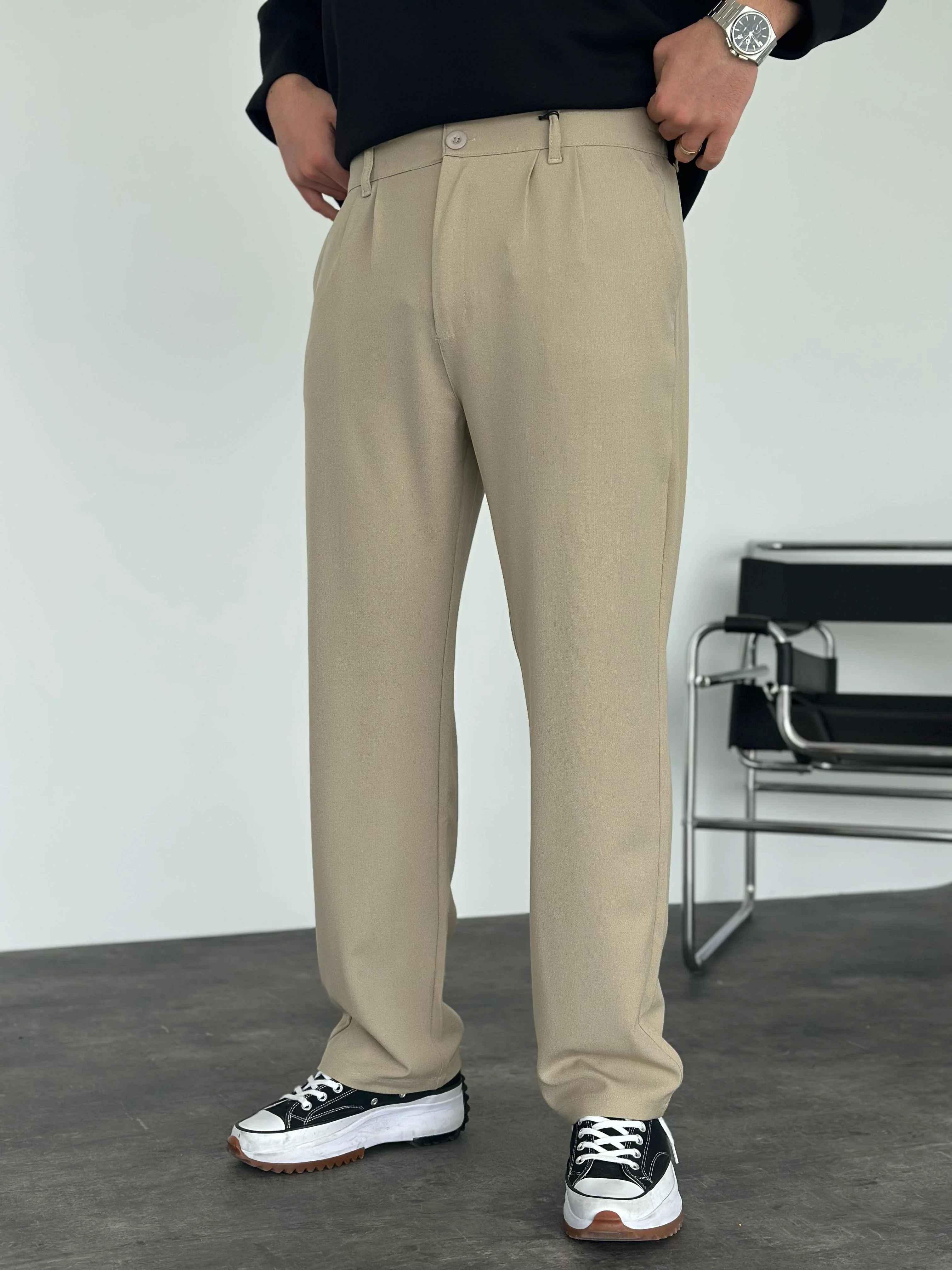 Pleated Office Pants - Image 4