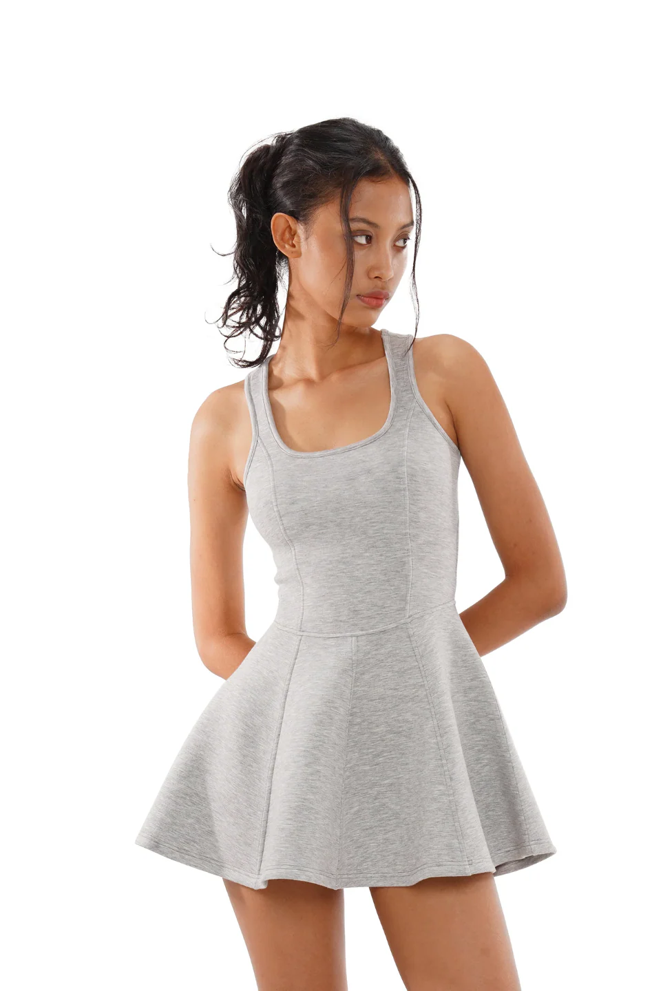 Pleated Scuba Tennis Dress - Image 6