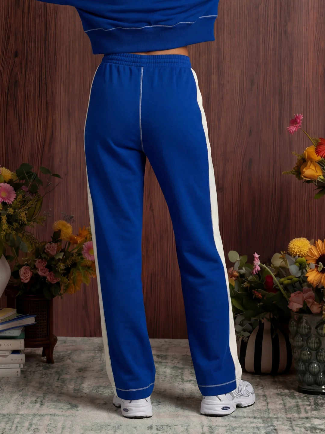 Royal Blue Straight Leg Sweatpants - Image 4