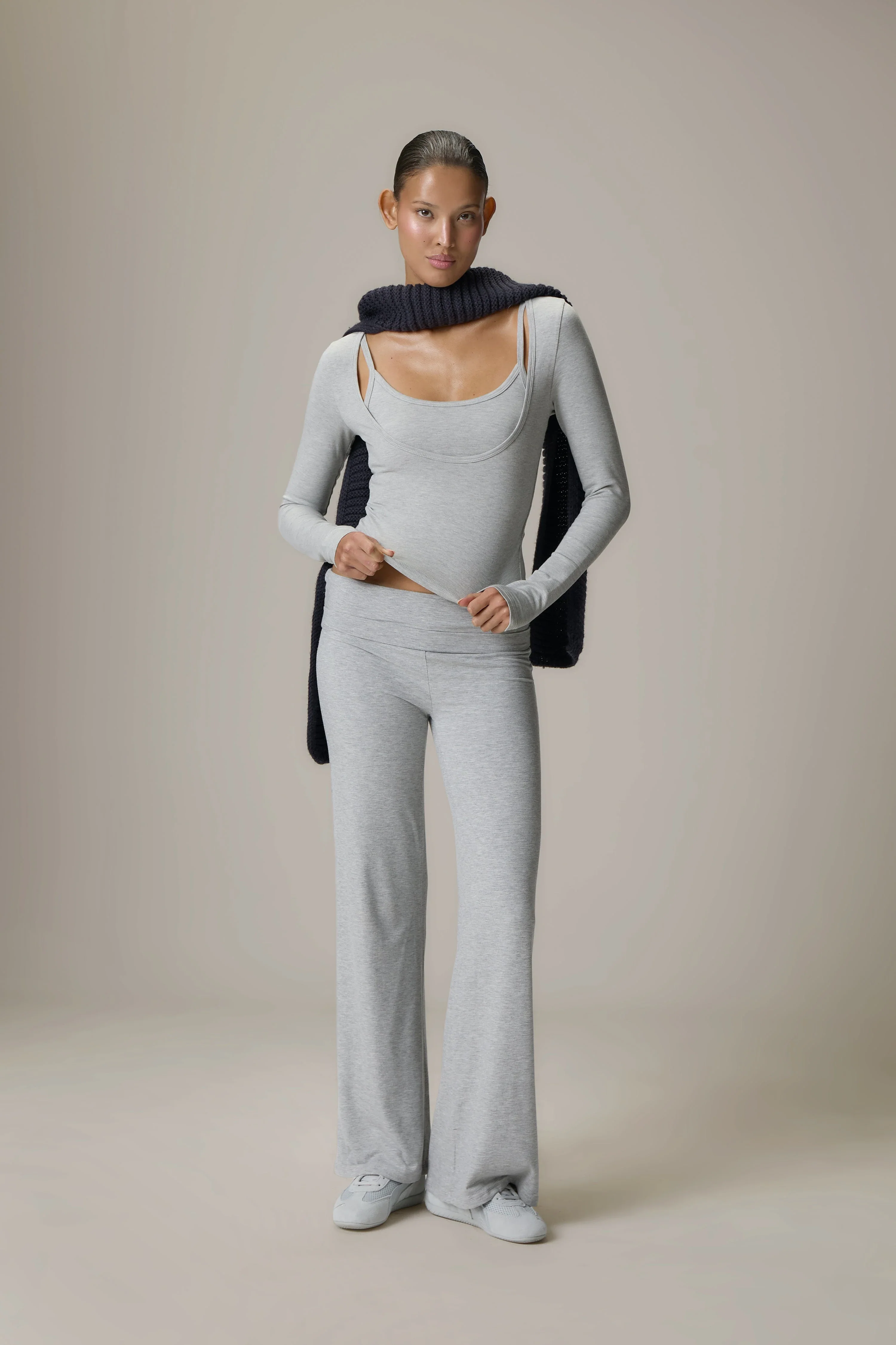Scoop Neck Top and Fold Over Pant - Image 5