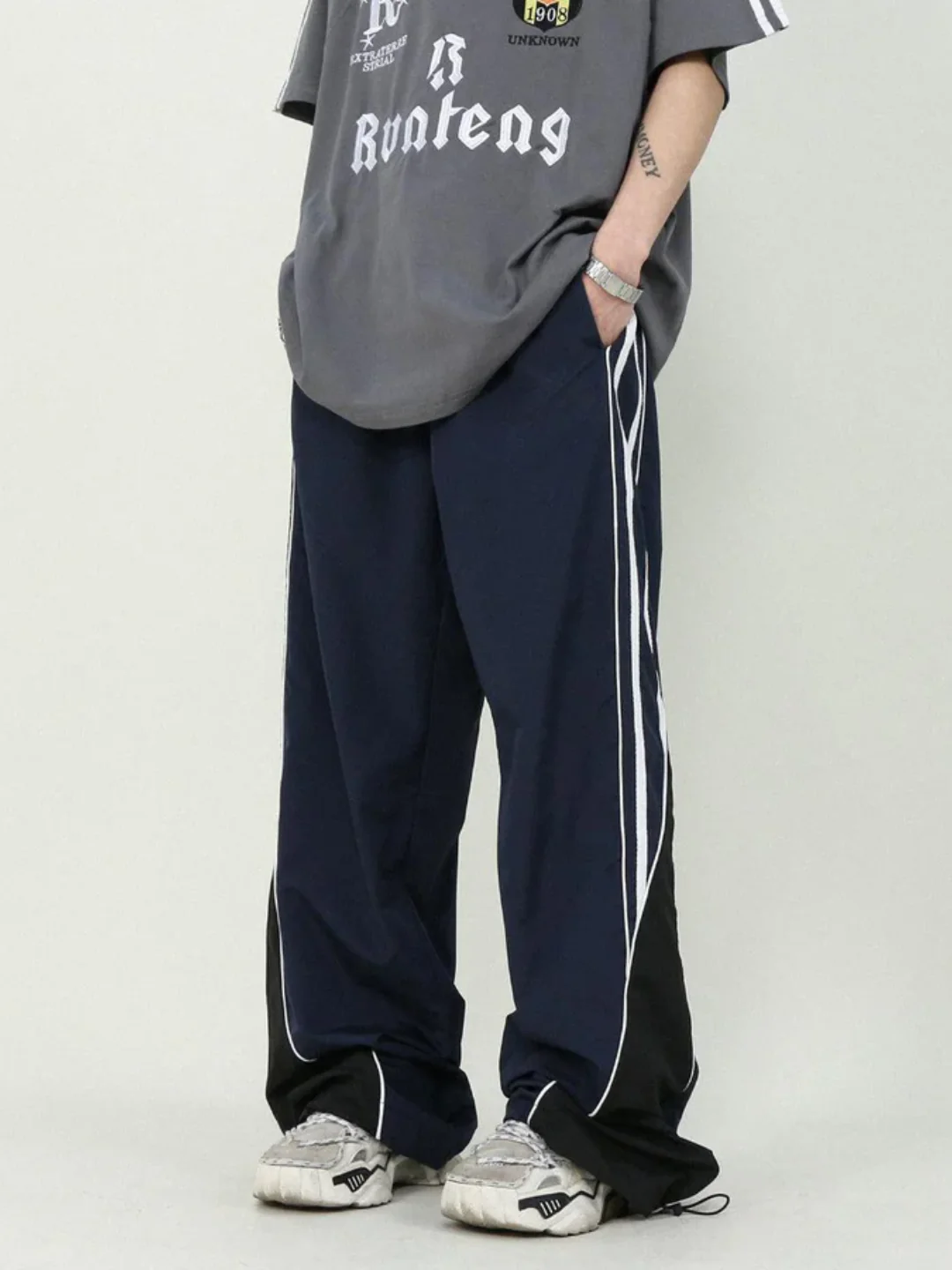 Striped Parachute Pants - Image 4