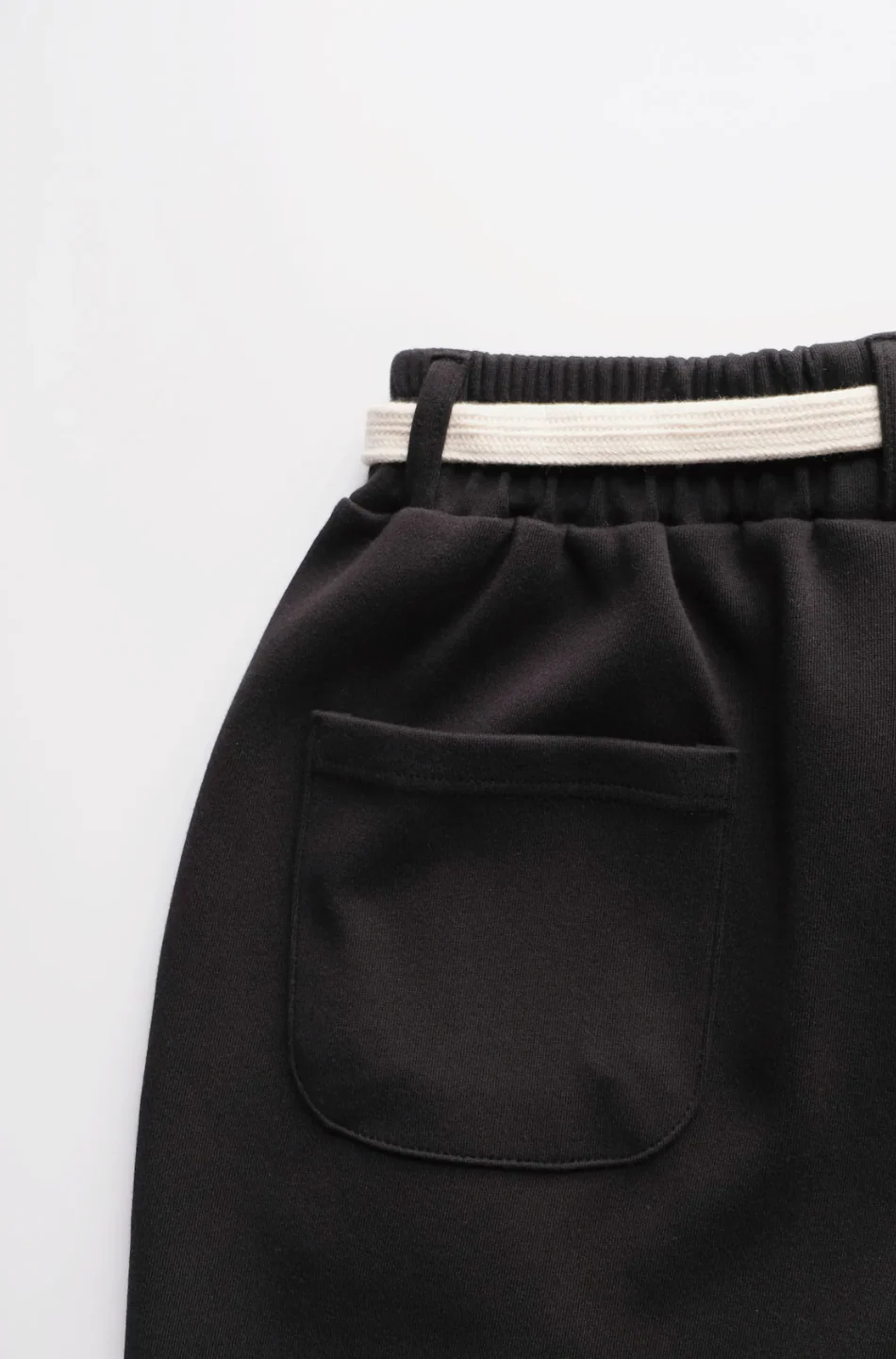 Wide Leg Pants With Cotton Belt - Image 16